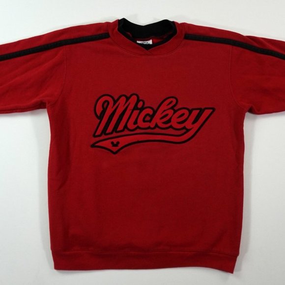 Vintage Mickey & Co Sweatshirt Spellout Script - Picture 1 of 8